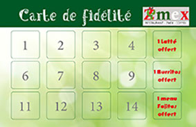 CARTE FIDELITE ZMEX VERSO